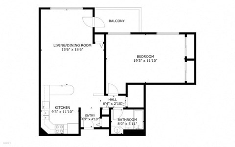 a floor plan of a home with an open floor plan